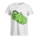 thumbnail image 3 of Camiseta Croc para hombre y mujer, de verano, de algodón, cuello redondo, manga corta, ropa, camiseta, 3 of 5