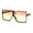 Tortoise Red Yellow, variant on Oversize Shield Rectangular Robotic Futuristic Flat Top Mob Sunglasses Black Blue Pink
