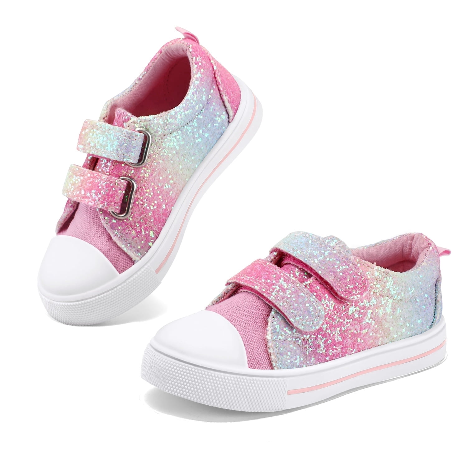 Kushyshoo Kids Colorful Glitter Canvas Sneakers