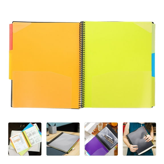 Raindrops  Document Organizer Coil Bound Notebook Folder Office