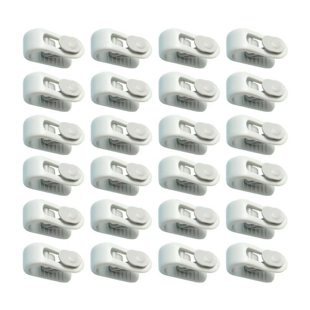 Injueey Clips para sábanas Clip fijo de alta resistencia Abrazaderas antideslizantes para colchas Sujeción de calcetines para colchones Almacenamiento y organización del hogar Verde 24 piezas