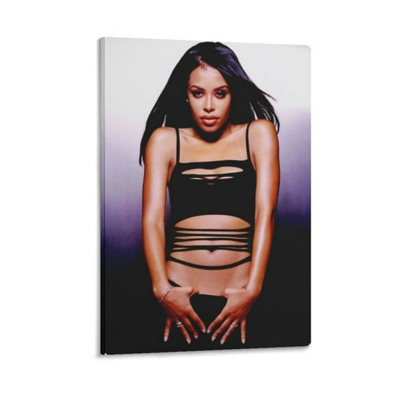 Aaliyah Dana Haughton Actor Poster Photo (6) Canvas Art Poster and Wall Art Picture Print Modern Family bedroom Decor Posters 12x18inch(30x45cm)