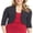 Black, variant on Sunisery Women's Plus Size Open Front Cropped Bolero Shrug Cardigan Shrug Sweater Jacket