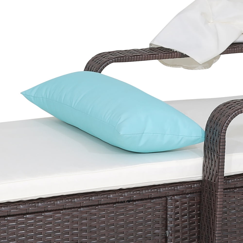 Aimee Lii Outdoor Chaise Lounge Chair and Table Set with Folding Canopy and Armrests, Patio Loungers Aimee Lii Outdoor Chaise Lounge Chair and Table Set with Folding Canopy and Armrests, Patio Loungers