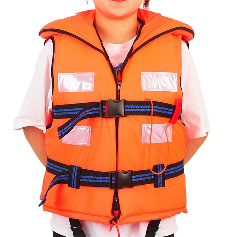Life Jacket for Children and Adults Life Vest with Whistle and Reflective  Straps Sport Drifting Boat Fishing Life Vest