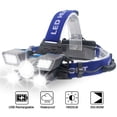 thumbnail image 1 of Linterna frontal, potente linterna frontal impermeable con 9 modos de iluminación, linterna frontal LED recargable por USB, 1 of 5