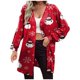thumbnail image 2 of Puntoco moda mujer Navidad estampado suelto manga larga cárdigan otoño abrigo blusa Rollbacks Puntoco Puntoco-3110, 2 of 6