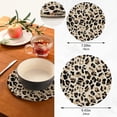 thumbnail image 2 of SKYSONIC Leopard Skin Vintage Pot Holders Trivets, 2 Pcs Heat Resistant Trivets,Retro Style Cotton Thread Weave Mats for Hot Pads Pans Pot Bowl Teapot for Kitchen Decor, 2 of 7
