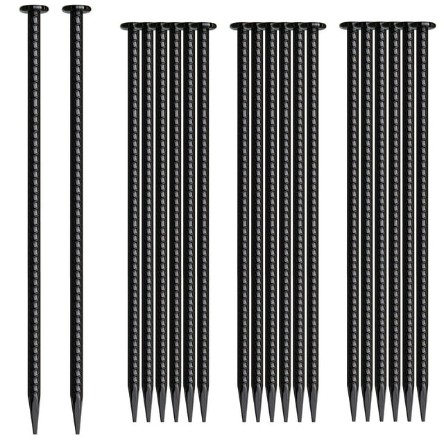 Estacas de Varilla MSWY 40 cm Paquete de 20 Anclajes de Tierra de Alta Resistencia