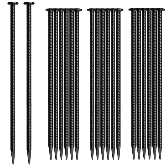 Estacas de Varilla MSWY 40 cm Paquete de 20 Anclajes de Tierra de Alta Resistencia