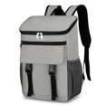 thumbnail image 2 of Large Capacity Insulated Cooling Backpack Waterproof Picnic Cooler Bag Gray, 2 of 6