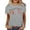 Gris, variante sur YDLCAFD T-Shirts pour Femmes Grande Taille Coupe Ample Femmes Décontracté Mode Imprimés Manches Courtes Col Rond T-Shirt Ample Blouse Hauts
