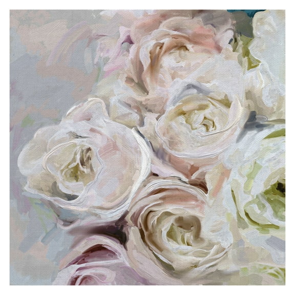 Masterpiece Art Gallery Melody Brights Pink Bouquet By Studio Arts Canvas Art Print 30" x 30"