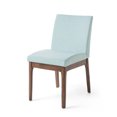 thumbnail image 3 of Mid-Century Modern Style Mint Walnut Finish Dining Room Chairs Set of 2 , Wood Frame Armless Design | All Season Pretty Cocoa Shade, Durable and Sturdy, 3 of 6