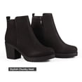 thumbnail image 3 of Bota DREAM PAIRS ZOEY-1 Mujer Tacón Grueso Tobillera Negra, 3 of 8