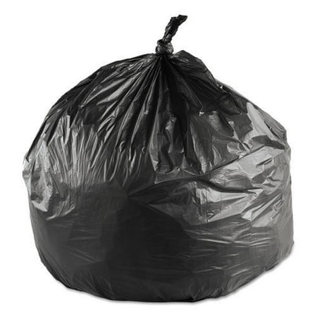 

Inteplast Group EC242406K 10 gal. 24 in. x 24 in. 6 microns High-Density Commercial Can Liners - Black (1000/Carton)