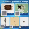 thumbnail image 3 of HSHDLDF Drywall Patch Kit Upgraded Size, 2/4/6/8/10 Inch Drywall Repair Kit Large Hole, Self Adhesive Fiberglass Wall Patch Repair Kit with Scraper, Dry Wall Quick Repair for Damaged Drywall Ceiling, 3 of 6