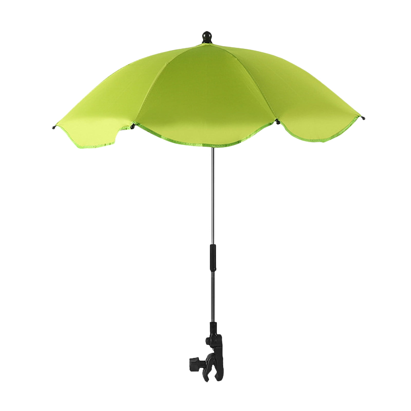 SPOORYYO Universal Baby Pram Umbrella, Foldable Sunshade for Stroller and Pushchair, Easy Attach Clamp, 78cm Expanded Size