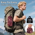 thumbnail image 4 of Hanging Hammock Portable Travel Camping For Outdooor Beach Camping Hiking Red Glitter, 4 of 8