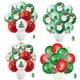 thumbnail image 2 of 10 piezas 15 piezas de globos navideños de látex, Papá Noel, alce, árbol de Navidad, globos para fiesta de Navidad, decoración navideña para el hogar, 2 of 5