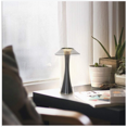 thumbnail image 4 of Designer Table Lamp Rechargeable Touch LED Table Lamp - Dimmable Titanium USB Bedside Lamp 3W Cordless Desk Lamp with Battery and Lampshade, 4 of 5