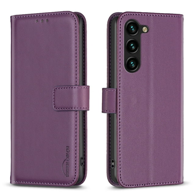 Compatible with Samsung Galaxy S24 Plus Wallet Case with Card Slots Magnetic Closure Flip Folio Cover