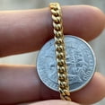 thumbnail image 6 of 14k Gold Plated Over Stainless Steel Miami Cuban Link Chain 14K GP Necklace 4MM x 18" Inch, 6 of 6