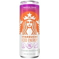 thumbnail image 2 of Starbucks Iced Energy Zero Sugar Sparkling Tropical Peach Energy Drink, 12 fl oz cans 12 Pack, 2 of 5