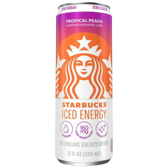 Starbucks Iced Energy Tropical Peach 12 fl oz Can
