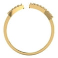 thumbnail image 3 of Statement Engagement Ring for Women - 0.2475ct Yellow Moissanite in 14K Yellow Gold Promise Ring, 3 of 7