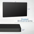 thumbnail image 2 of VIVO Black 43 x 24 inch Universal Table Top for Sit to Stand Desk Frames, 2 of 8