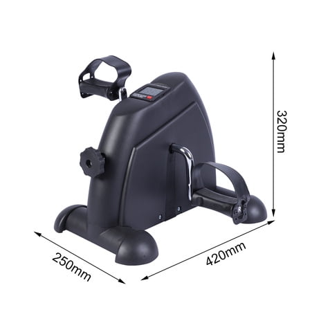 Under Desk Bike Pedal Exerciser Mini Exercise Bike for Arm/Leg Exercise, Pedal Exerciser for Seniors with LCD Display