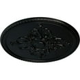 thumbnail image 3 of 40 5/8"OD x 1 3/4"P Milton Ceiling Medallion (Fits Canopies up to 7 7/8"), Hand-Painted Jet Black, 3 of 6