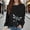 Black, variant on Dragonfly Print Sweatshirt for Women Long Sleeve Crewneck Loose Fit Fall Casual Pullover Sweater Spring Tops
