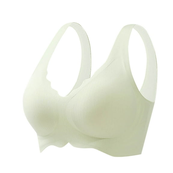 Gufahion Wireless Bras for Women, Plus Size Seamless Bras Everyday Bras Push Up, Comfortable Bras for Seniors, Gifts for Her