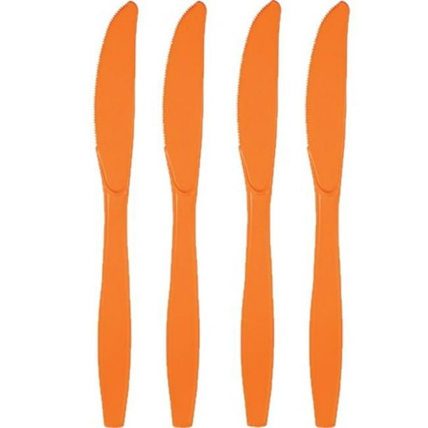 Hoffmaster Groupe 010614 Premium Couteaux en Plastique&44; Orange - 24 par Caisse - Caisse de 12