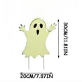 thumbnail image 3 of Halloween Glow In The Dark Ghost Decorations Outdoor,Halloween Decorations Outdoor Yard Signs With Stakes,Glow In The Dark Halloween Decorations,Luminous Plastic Sign Party Outside Decor,3Pcs, 3 of 5