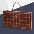 thumbnail image 4 of LeeQinersw Wooden Chess Board Without Pieces Strategy for Travel 21.65x11.81x2.17in, 4 of 8