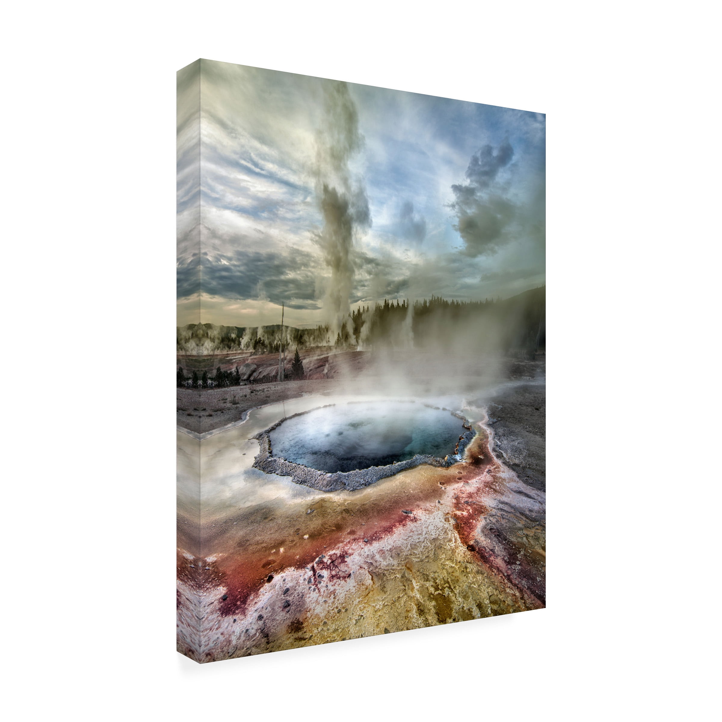 Ignacio Palacios 'Grand Geyser Eruption' Canvas Art
