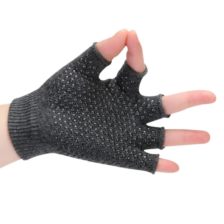 Yoga Gloves 2 Packs Of Non Slip Fingerless Yoga Gloves Winter Accessories