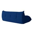 thumbnail image 4 of Magic Home Modern Sectional Sofa Togo Sofa Lazy Sofa Floor Sofa Foam Sofa Teddy Velvet Couch for Bedroom,Living Room,Apartment and Small Space,Three Seat Sofa,Blue, 4 of 9