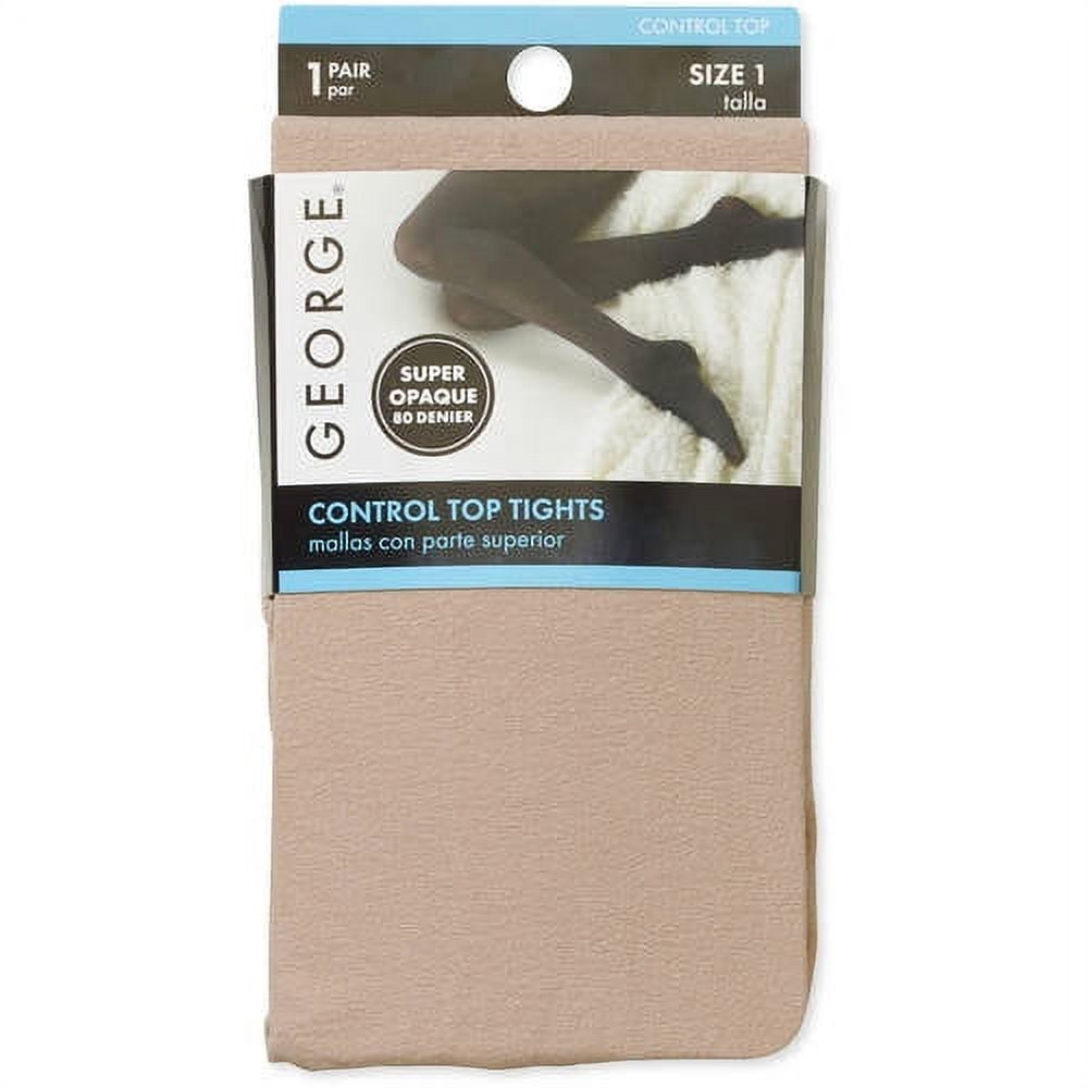 No Nonsense Great Shape Opaque Tghts Black Extra Large - 1 Pair