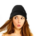 thumbnail image 4 of DALIX Cuff Beanie Cap 12" in Black, 4 of 6