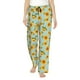 thumbnail image 1 of Balery White Polka Dot Sunflower A Pantalones de pijama para mujer, pijamas ultraligeros, pantalones de estar por casa-Medium, 1 of 6