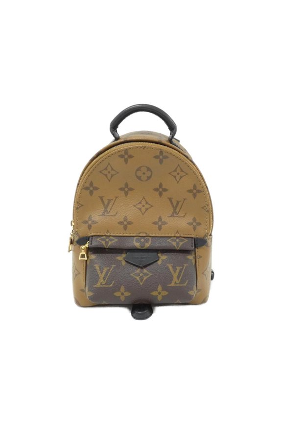 Pre-Owned Louis Vuitton Monogram Reverse Palm Springs Backpack MINI M44872 Rucksack