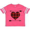 thumbnail image 3 of Inktastic Buffalo Plaid Valentines Day Heart Boys or Girls Toddler T-Shirt, 3 of 5