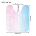 thumbnail image 5 of Yayeee Bath Rug for Bathroom Floor Non Slip Rectangle Fluffy Soft Absorbent Mat, 16"x24", Light Blue Stripes, 5 of 7