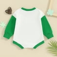 thumbnail image 3 of Bagilaanoe Newborn Baby Girl Boy Holiday Romper Sweatshirt Long Sleeve Bodysuits Letter Print Pullover 3M 6M 12M 18M 24M Infant Casual Tee Tops, 3 of 7