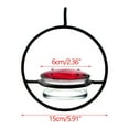 thumbnail image 3 of Comedero de Agua Xihbxyly Metal para Colibríes Comedero para Pájaros Colgante Exterior, 3 of 7
