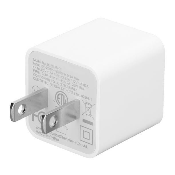 Cargador de teléfono móvil ZAPO 20W USBC TypeC para iPhone 12 para Samsung y para MagSafe